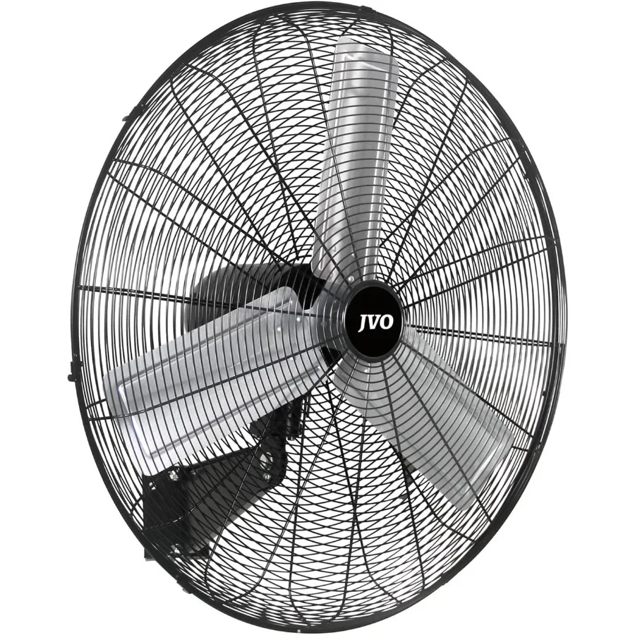 

30 Inch Oscillating Wall Mount Fan High Velocity Wall Fan with 9500 CFM 2 Speeds Heavy Duty Industrial Wall Mounted Fan For Out