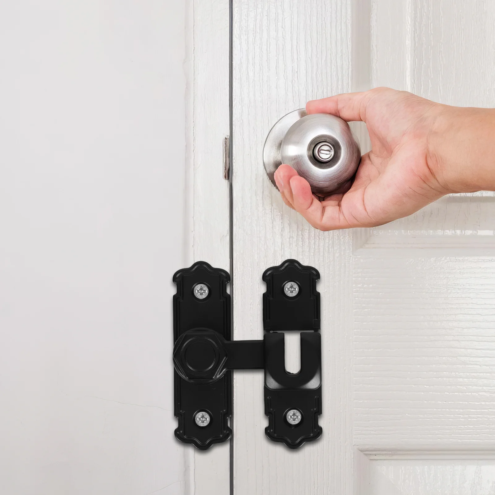 

Indoor Lock For Privacy Heavy Duty Aluminum Alloy Silent Latch Security Hardware Bathroom Office Home Wooden Metal Doors Barn