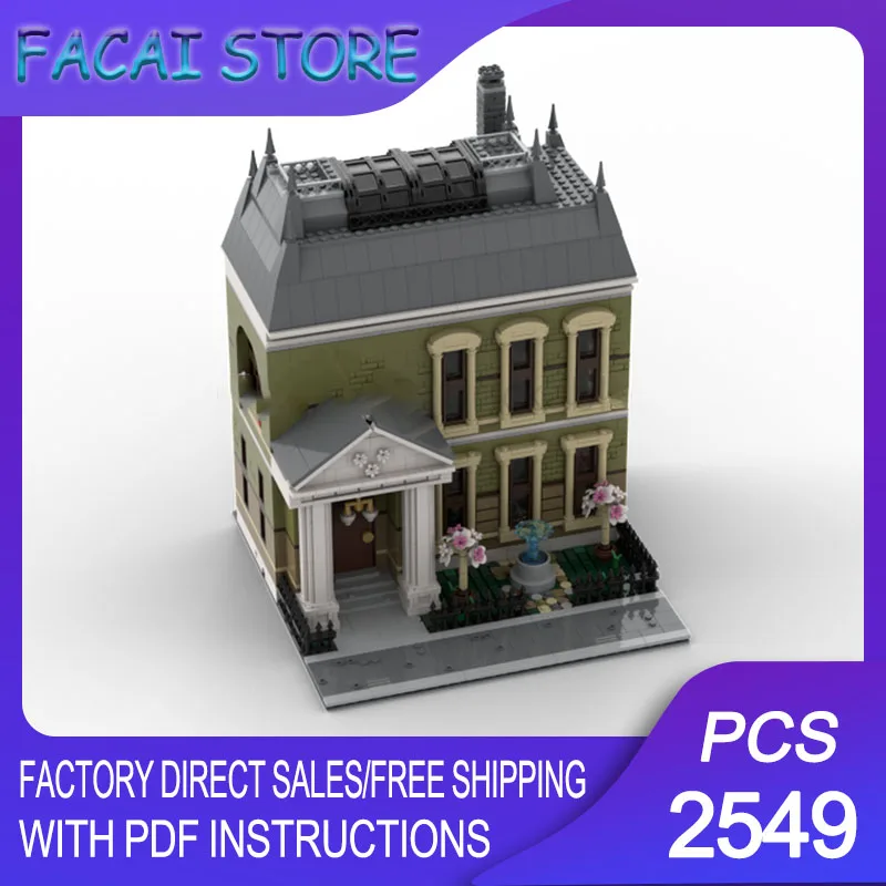 

Street View Moc Building Bricks Modular The Curator's Apartment Model Technology Blocks Christmas DIY Toy Construction Gifts