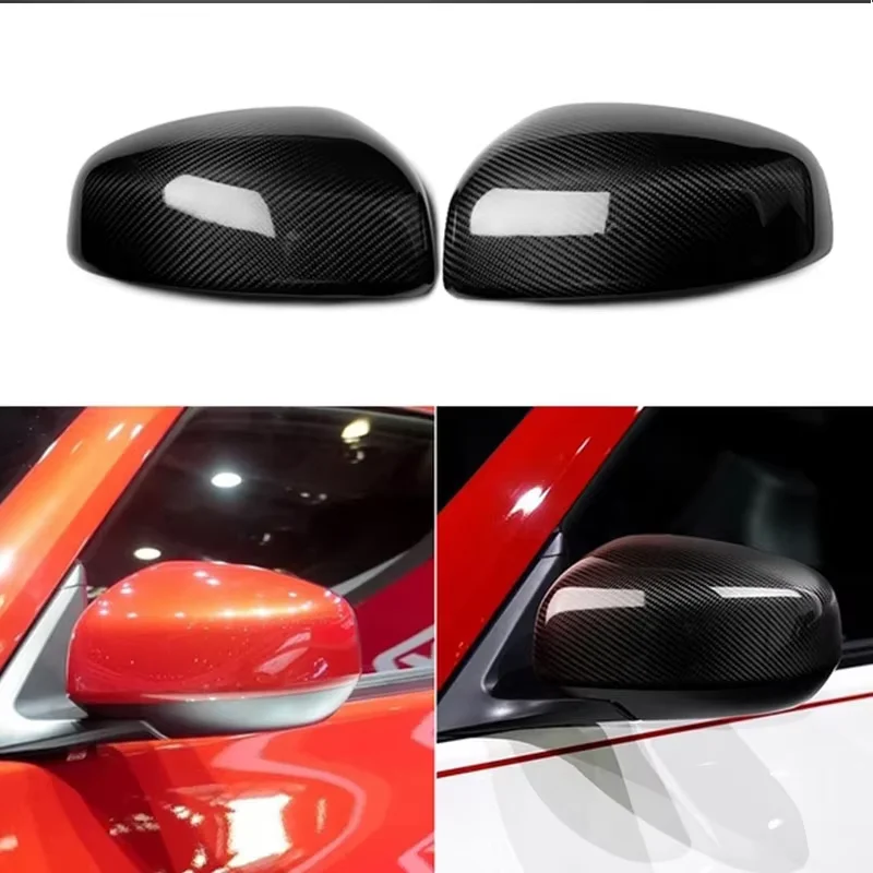 

For Nissan Z34 370Z 2009-2019 Real carbon fiber Side Wing View mirror Cover shell Cap Housing Kit