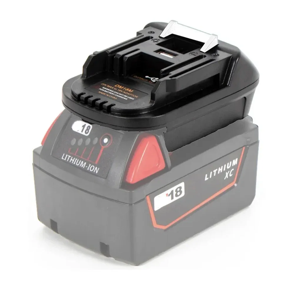 Battery Adapter DM18M for Makita 18V , for Dewalt 20V & for Milwaukee M18 18V Battery to for Makita 18V Battery Tools