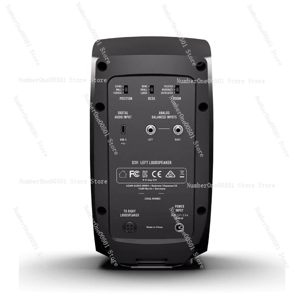 D3V Portable Desktop Active Monitor Speakers HIFI Computer Audio For Music Mixing Arrangement USB High Fidelity Clear Sound