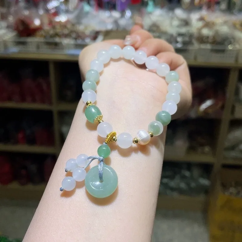 

Женский ретро-браслет с пряжкой Tianshan Cui Ping An