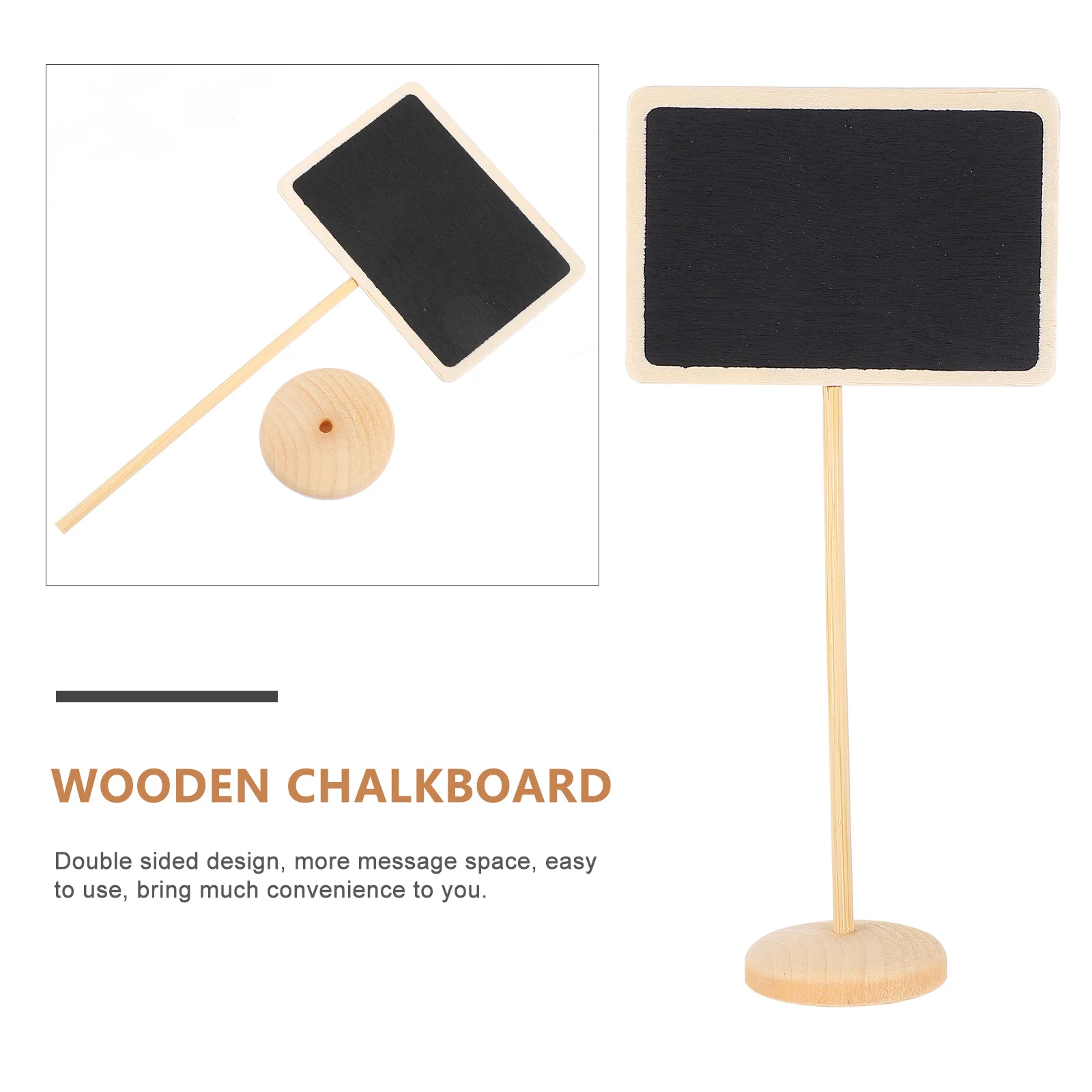 10 ชิ้น Mini กระดานดําไม้ Creative Chalkboards กระดานดําข้อความป้าย Mini Chalkboard ป้าย