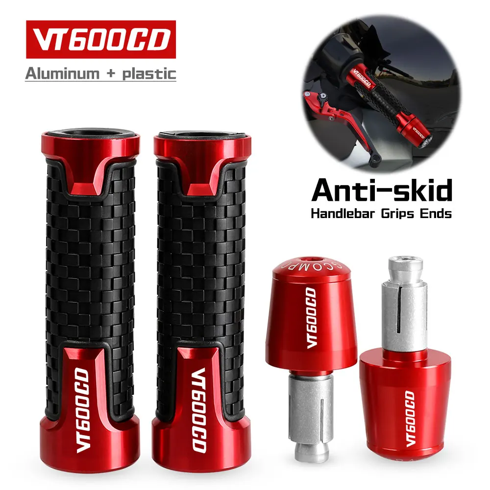 

FOR HONDA VT600CD 1993-2002 2003 2004 2005 2006 2007 CNC Hndlebar Grips Ends Weight handle bar grip end Anti Vibration Silder