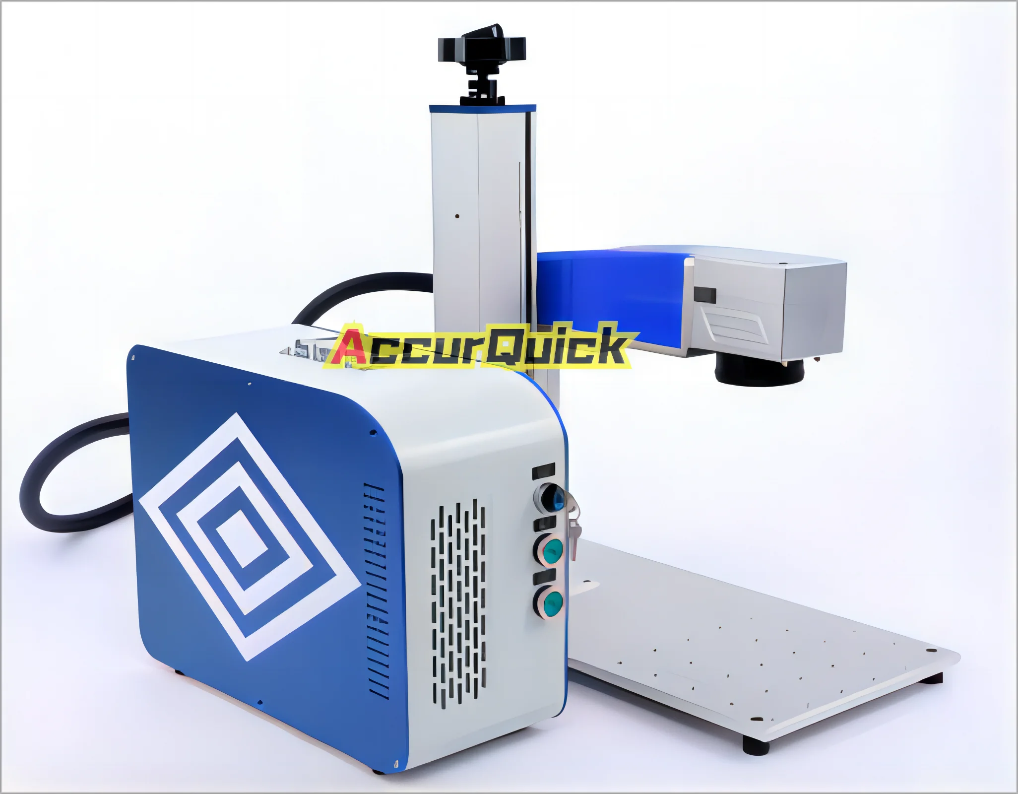 China Factory Laser Marking Machine Steel Alumina Titanium Iron Copper 50W Fiber Laser Marker