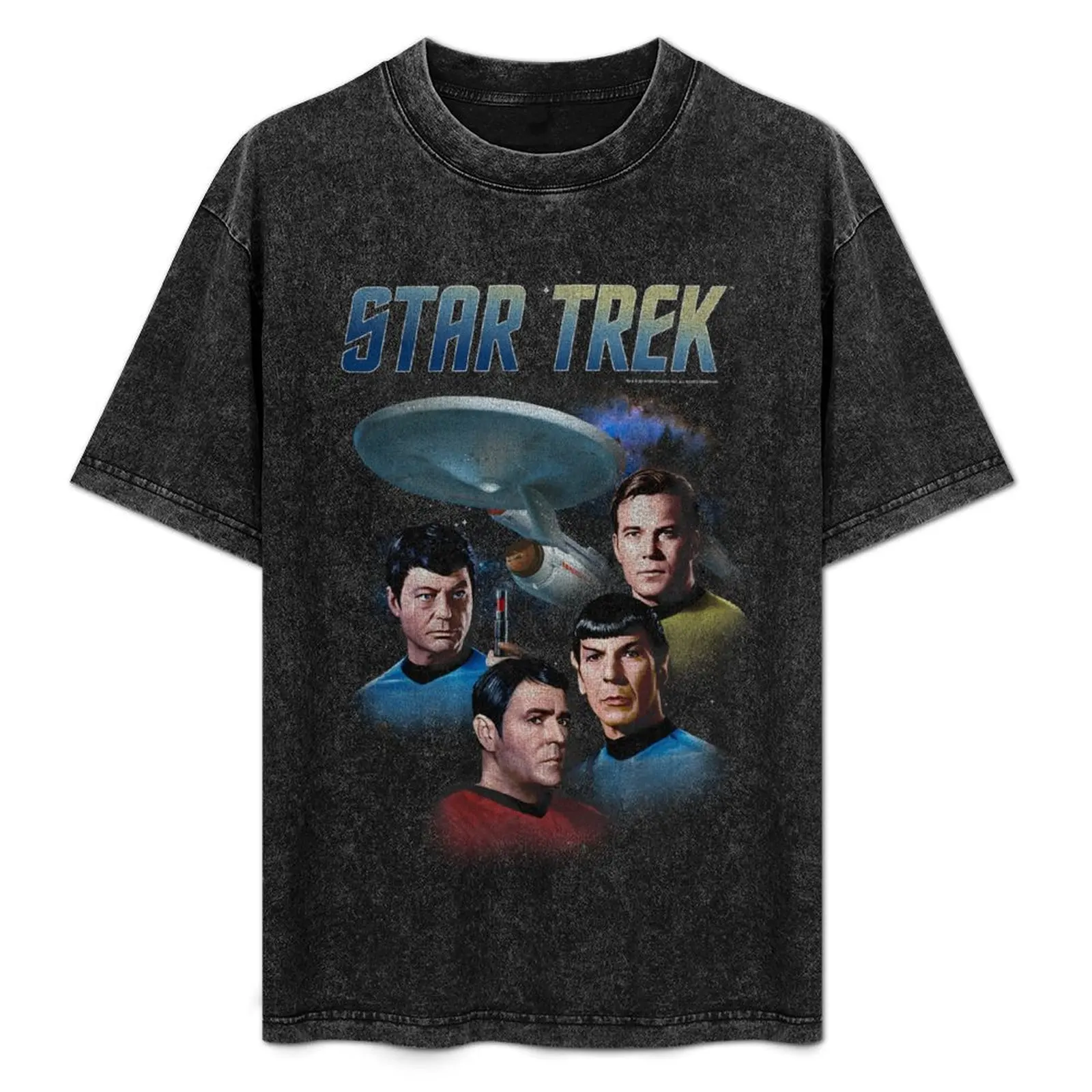 

Star Trek: The Original Series Vintage Enterprise Poster T-Shirt Simple Trendy Casual T-Shirt