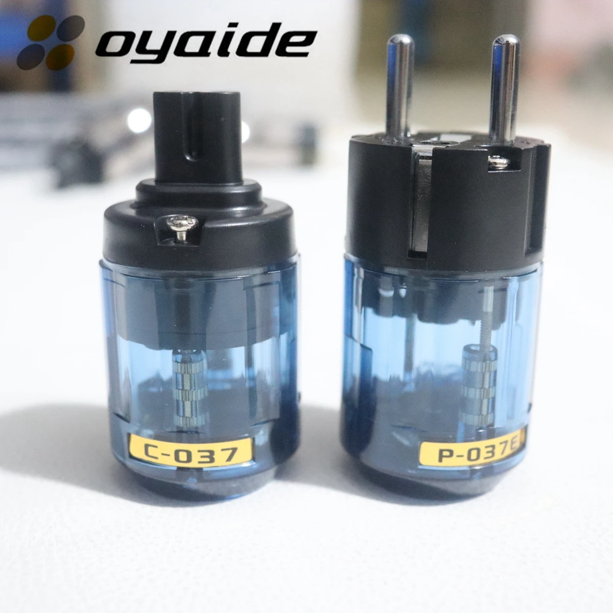 Oyaide Вилка питания ЕС/США/Австралии с родиевым покрытием Разъем аудиокабеля Schuko 8-kształtna вилка 2-контактный аудиокабель C7 Вилка электропитания