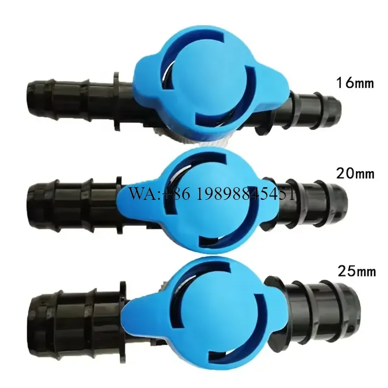 WMWMNU For Agricultural Garden Greenhouse Drip Irrigation System Fittings 20MM High Quality Plastic Barb Coupling Valve Mini