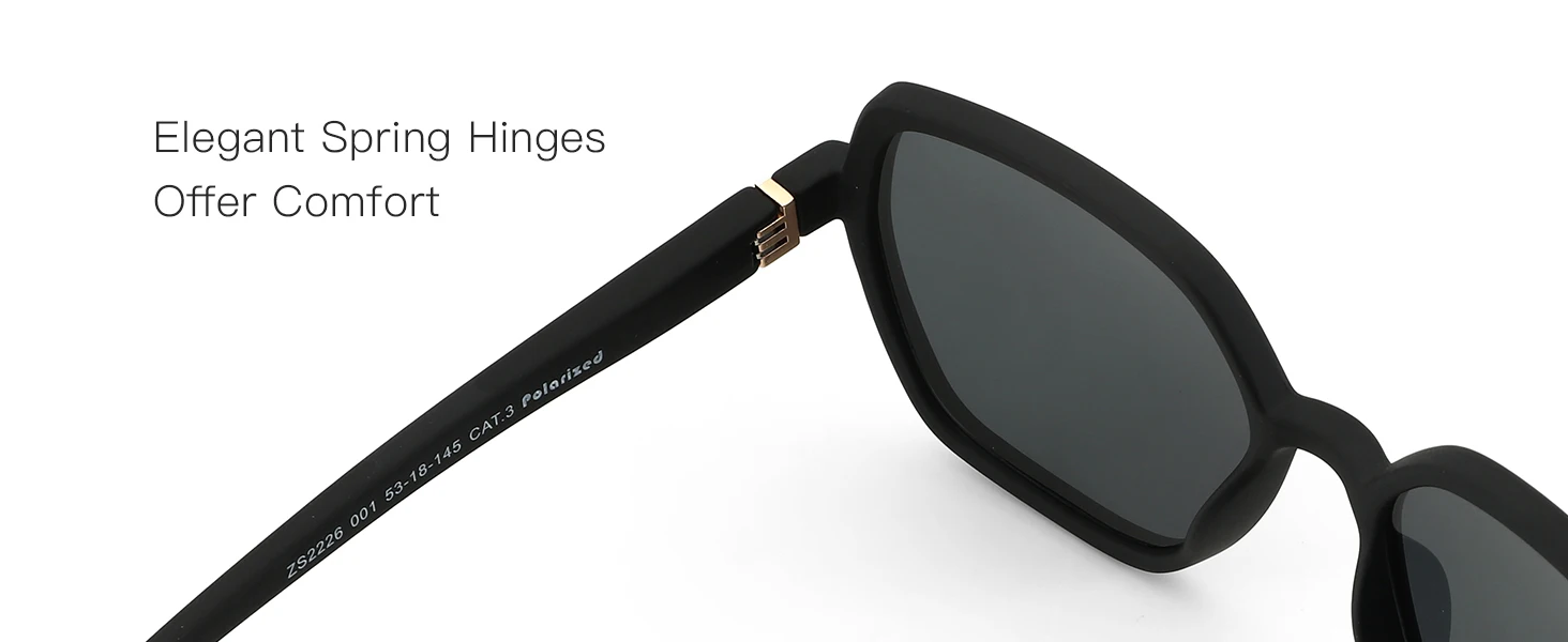 ZENOTTIC (M-Größe) Sechseckige Damen-Sonnenbrille für kleine Gesichter, polarisiert, UV400-Schutz, modische, trendige Sonnenbrille – Detail 6