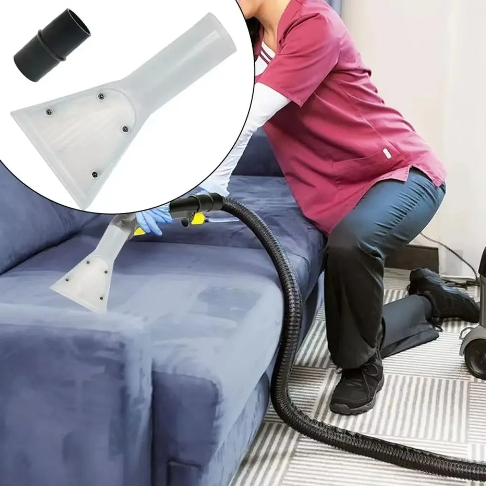 Transparent Vacuum Cleaner Nozzle Wide Mouth Angled Head Upholstery Cleaning Nozzle Plastic Water Suction Carpet Cleaning Nozzle
