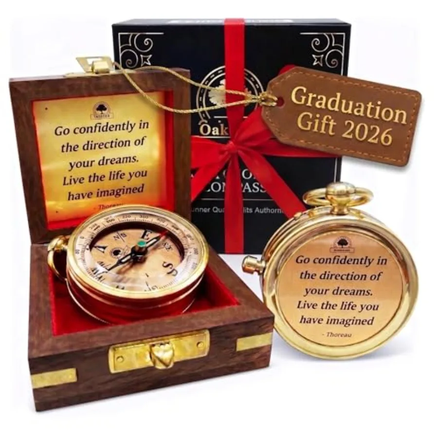 

The Compass 2026 Unique Graduation Gifts for Him, College, High School, Cool Birthday Gift Idea for Son, Boys, Motivational Gre