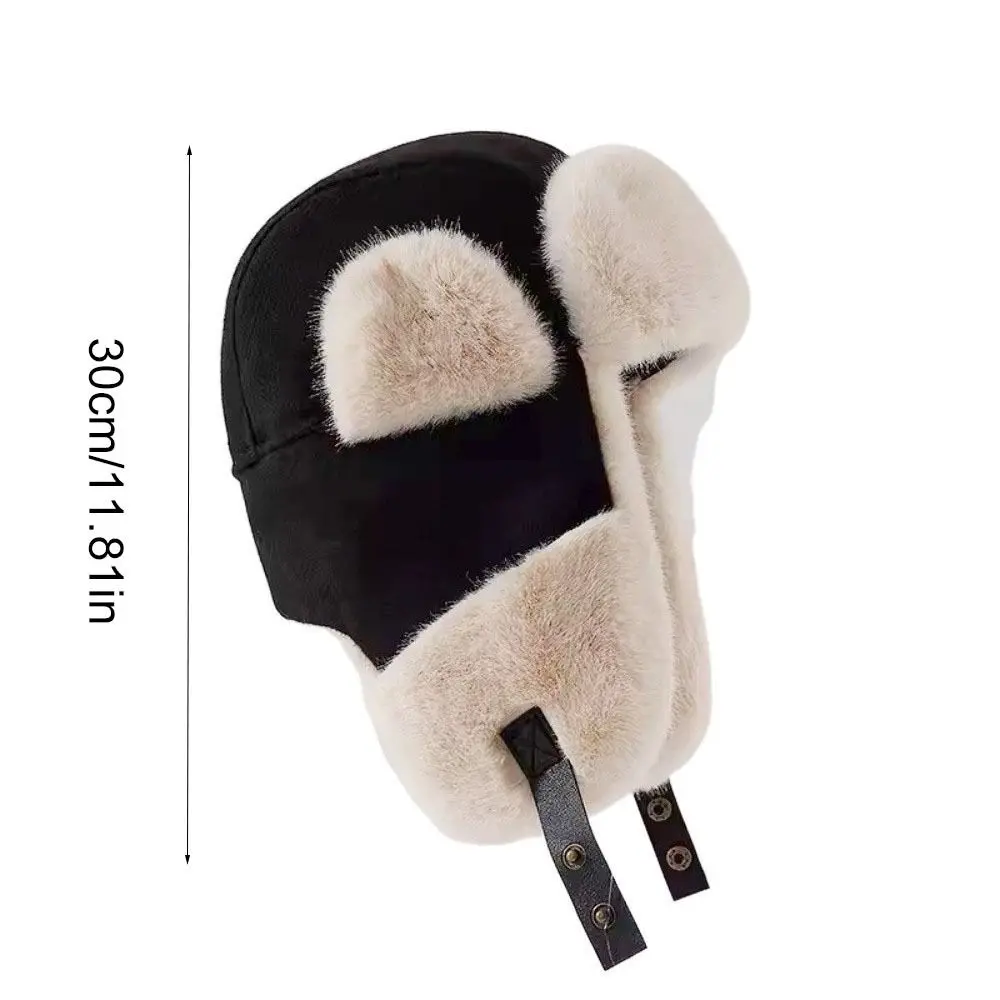 بسيطة الصوف الأذن قبعة واقية سميكة يندبروف إيرفلاب قبعة الكورية نمط الشتاء حماية ليو فنغ قبعة الرجال #5