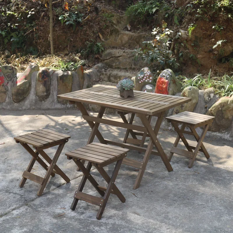 Mesa y silla para exteriores con balcón, combinación de mesa de té pequeña de arte del hierro para exteriores