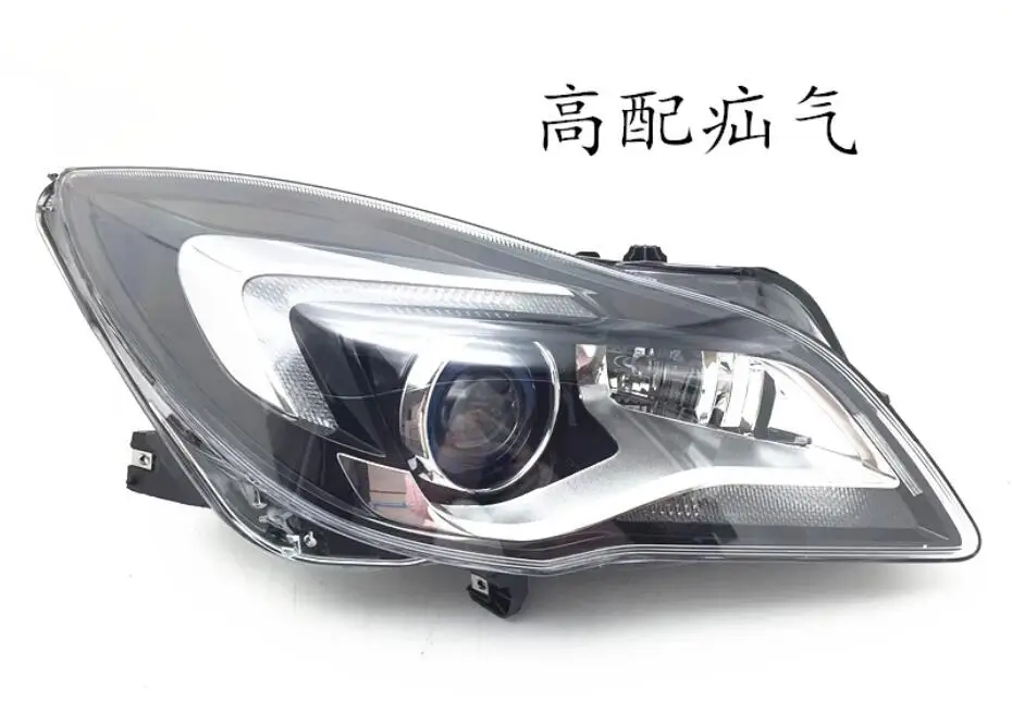 1pcs car bumper headlamp for opel Insignia Buick Regal headlight 2014~2016 car accessories head lamp for opel Insignia fog light