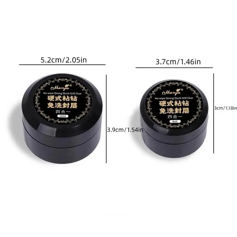 Colle à ongles Super forte et collante, 1 pièce, pour strass, décorations Nail Art, sans lingette, bricolage, adhésif, Gel UV fonctionnel, 8/15ml