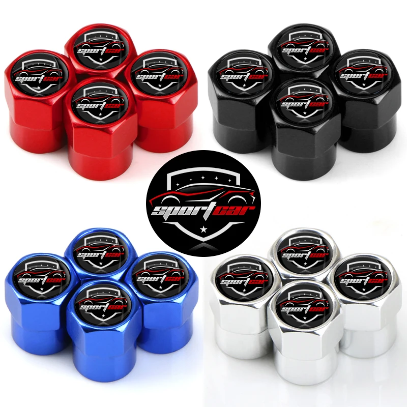 

4Pcs/set Tire Valve Caps Tyre Rim Stem Cover Dust Proof Auto Wheel Cap Aluminum Alloy Decorate Caps For Sport Car Styles