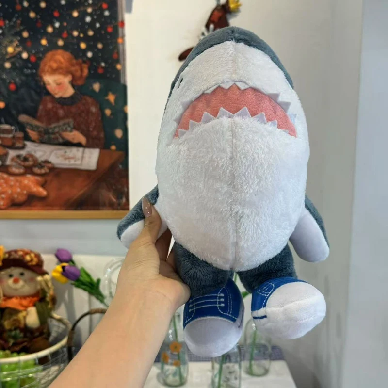 Haai met schoenen knuffel Shanhaijing Tralalelo Tralala pluche pop Italiaanse Al Tralalero Tralala Orcalero Orcala zachte pop