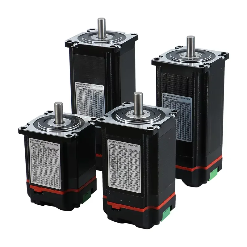 HLTNC Nema23 Integrated Closed Loop Hybrid Stepper Servo Motor 1.2/2/2.5/3Nm 8mm Shaft Built-in Driver for CNC Engraver