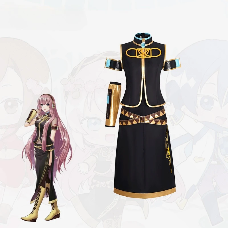 

Japanese Anime Mikuus Cosplay Family-Megurine Megurine Luka Women's Cosplay Costume Halloween Accessories Cosplay Costume