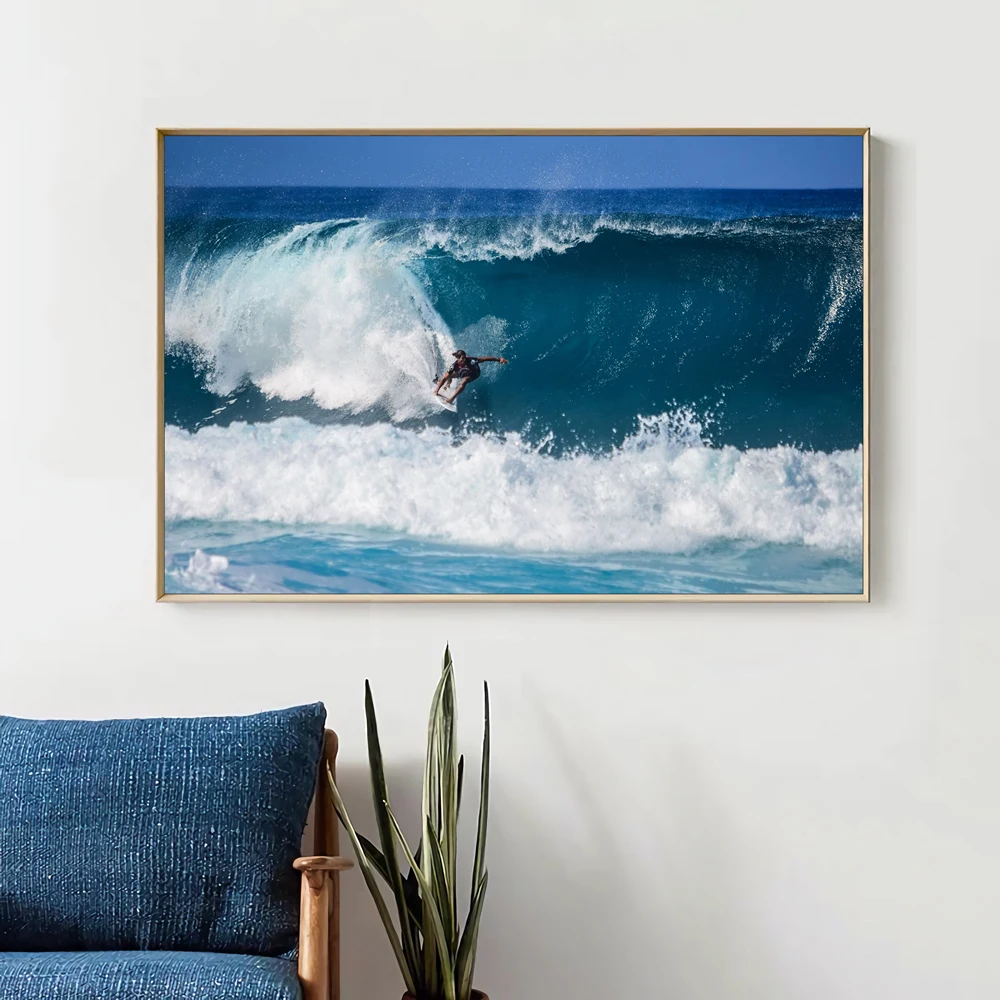 16 The ocean Waves Surfing Extreme Sports Art Silk Cloth Wall Print Poster Home Deco Modern Style Festival Gift