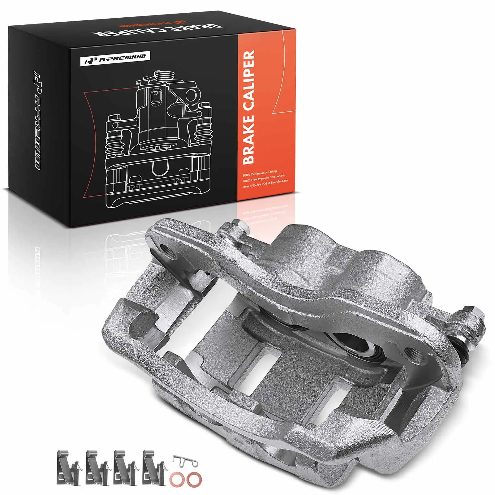 A-Premium Front Right Disc Brake Caliper with Bracket for Isuzu NPR 2005-2018 Reach 2012-2015 NPR-HD 2004-2022 GMC W3500 Forward