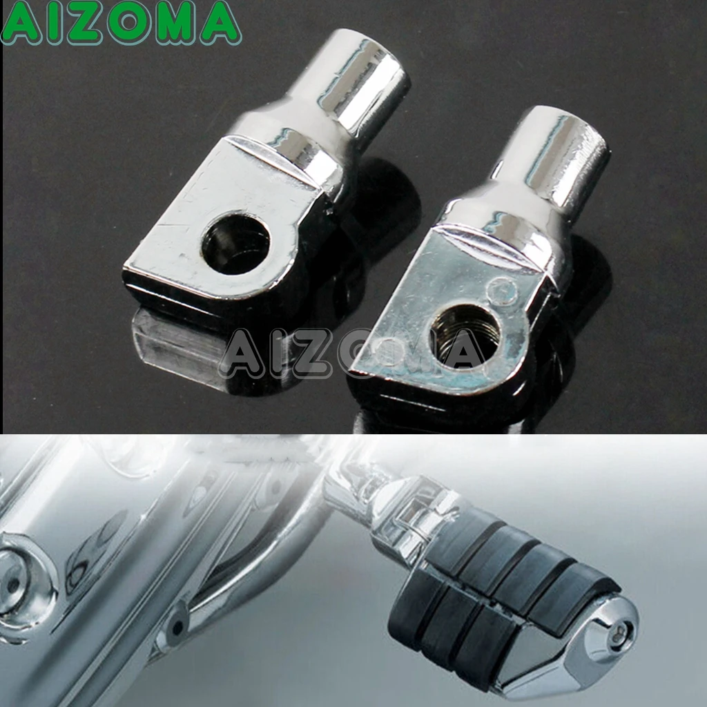 2x Footpegs Male Mounting Bolts Adapter Motorcycle Highway Passenger Footrest Pegs Mount Universal For Harley Cafe Racer Bobber