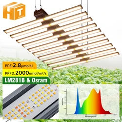 720W 1000W 1200W pełnozakresowe oświetlenie LED do uprawy LM281B i Osram do oświetlenia hydroponicznego roślin szklarniowych