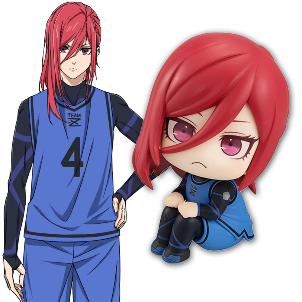 Figurine de dessin animé CHIGIRI HYO Isagi Yoichi Q Ver, 12cm, serrure bleue, Collection de statues, ornements, modèle de poupée en PVC, jouets cadeaux