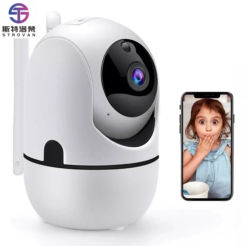 

3-мегапиксельная 360-градусная двусторонняя аудиосистема для внутреннего наблюдения, мини Wi-Fi, беспроводная детская система для домашней безопасности