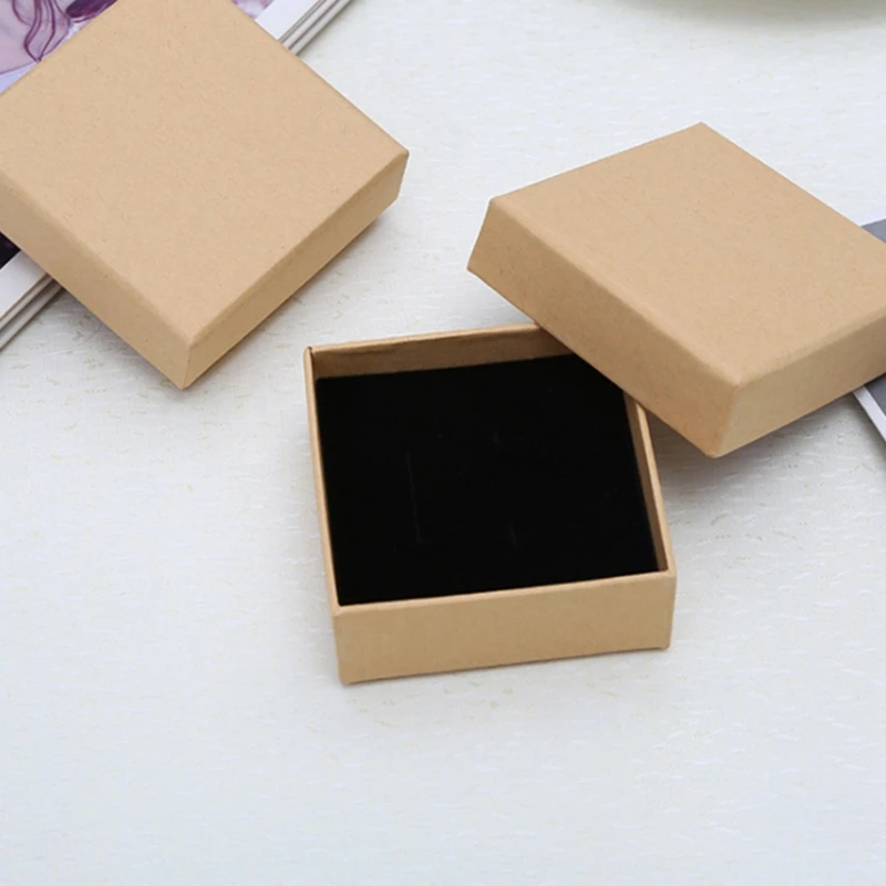 Cowhide Carton Jewelry Box Bracelet Box Earring Box Jewelry Box