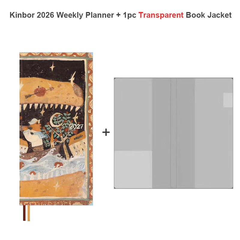 Neuester Kinbor 2027 Notizbuch-Agenda Wochenplaner 52g BaChuan Papier Taschen-Journal Planungsbuch Reiseaufzeichnungen Schulbedarf