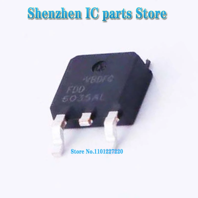 10pcs/lot  FDD6035AL 6035AL TO-252 In Stock