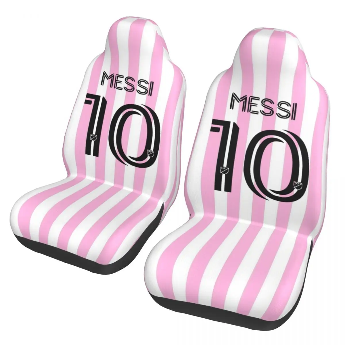 Messi Number 10 Universal Car Seat Cover Waterproof Travel Football Car Seat Cushion Polyester Car Accessories