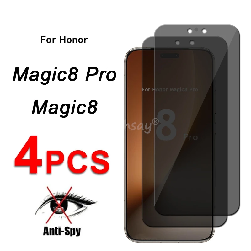 

Privacy Screen Glass For Honor Magic 8 Glass Anti-Spy Protector Screen Honor Magic 8 Tempered Glass Magic 8 Tempered Film