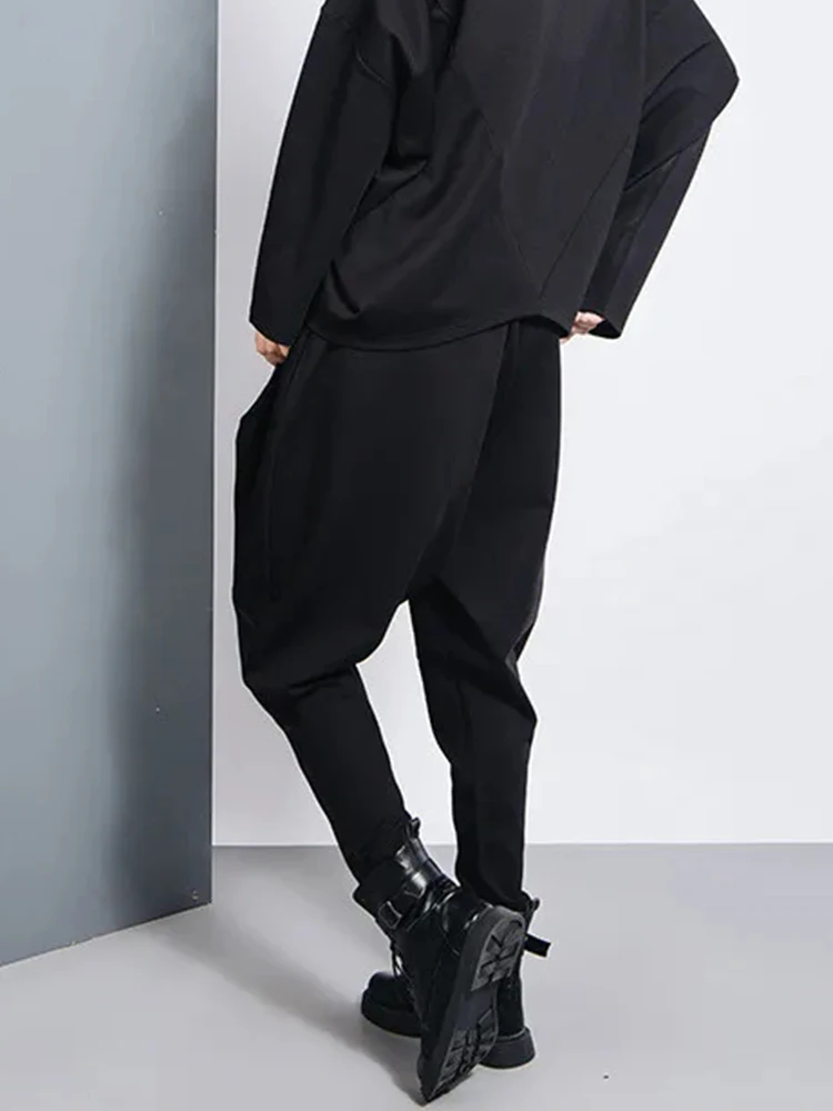Amax luluE 2025 British Fashion Spring Womens Hiphop Style Pantalons Ladies Punk Elastic Pants Females Oversized Cotton Trousers