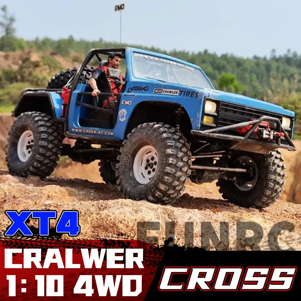 NEW CROSSRC XT4 1/10 RC Simulation Electric Cars ABS Hard Shell Cross Crawler Off-road Vehicles KIT RC Car for Adults Model Toys