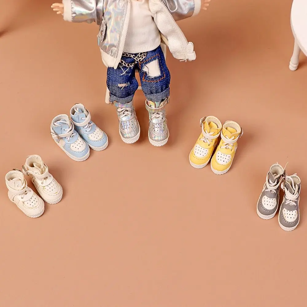 PU Pop Sportschoenen Mode Geschikt Mode Sneakers 5 Kleuren DIY Pop Speelgoed Voor 1/11 OB11 Poppen/voor 1/12 BJD Poppen