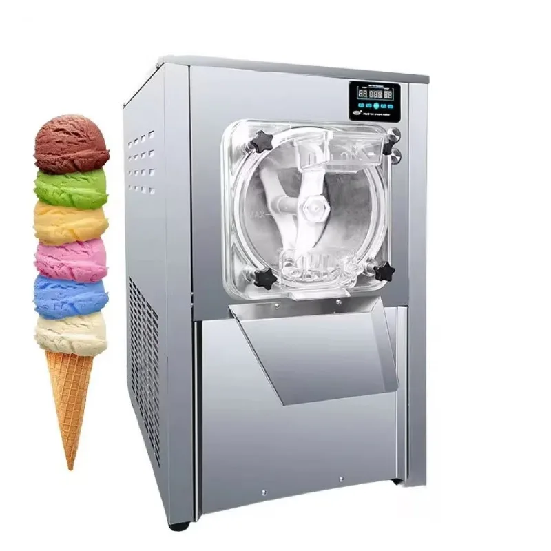 New commercial stainless steel desktop ice cream machine, high output, Italian style