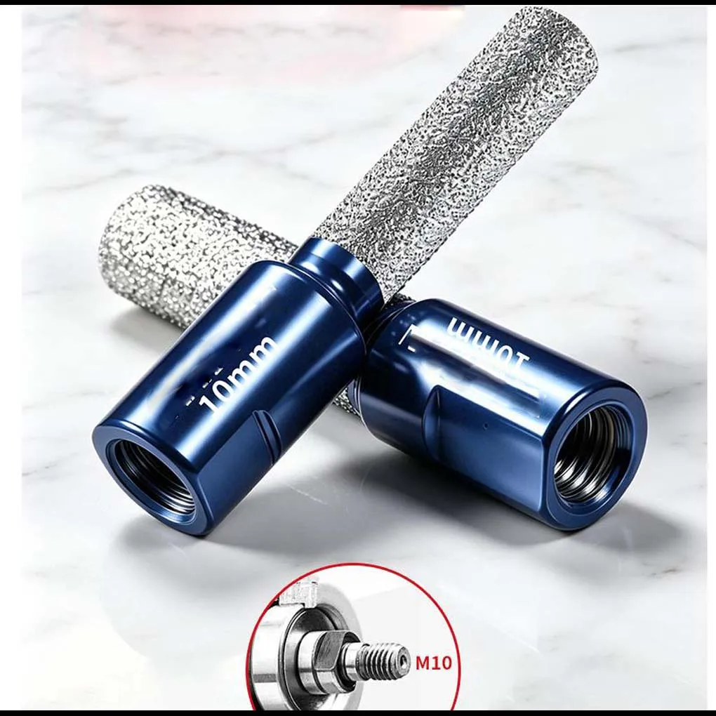 For M10 Mount Hole Opener Bit for Angle Grinder Suitable for Marble Granite Quartz and Glass Without Water Requirement