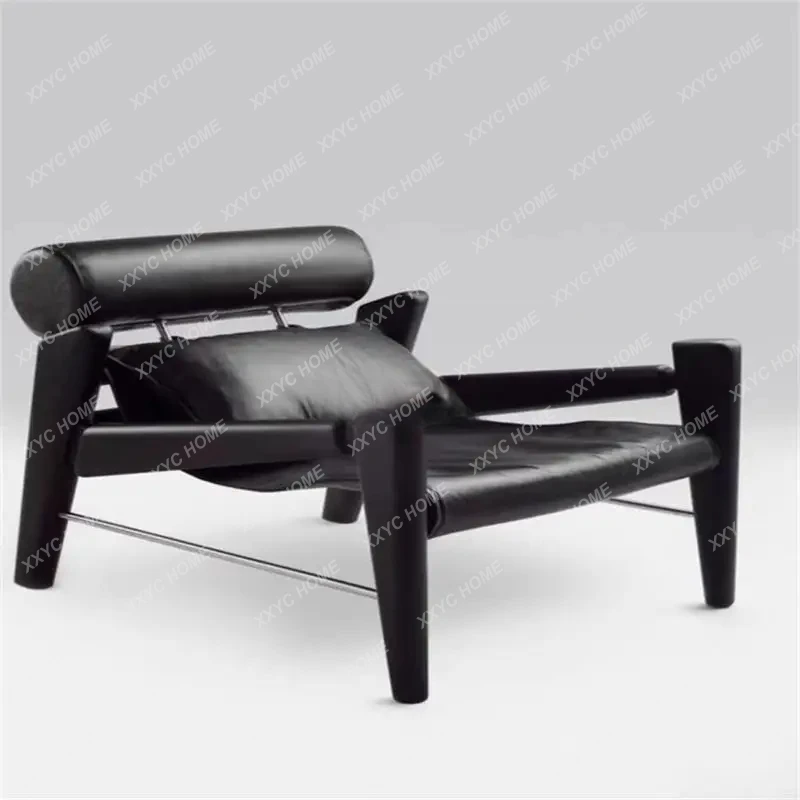 

European light luxury art solid wood sofa chair single sofa
