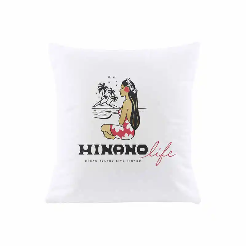 Hinano Tahiti Beer Cushion Cover for Sofa Pillow Case Cover Seat Car Throw Pillowcase 45X45cm For Home Decorative SJ-668