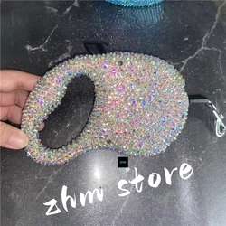 Mixed Rhinestone Bling Dog Leash Durable Leash Retractable Nylon Cat Lead Extension Puppy Walking Running Lead Roulette for Dogs