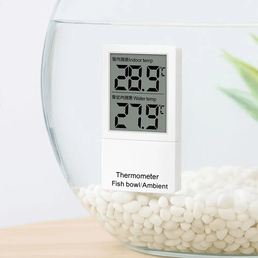 Display digitale LCD Mini termometro per acquario Misuratore di temperatura dell'acqua galleggiante impermeabile Indicatore verticale