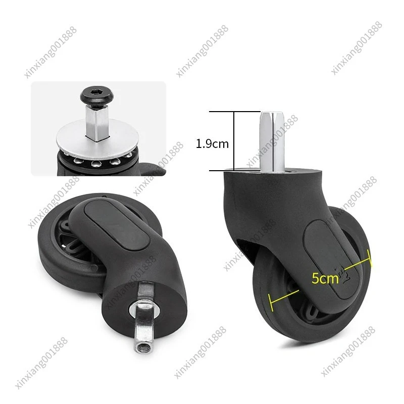 Roues de rechange silencieuses et durables pour valises DELSEY French Ambassador 3840/3842, pièces de réparation pour bagages de voyage