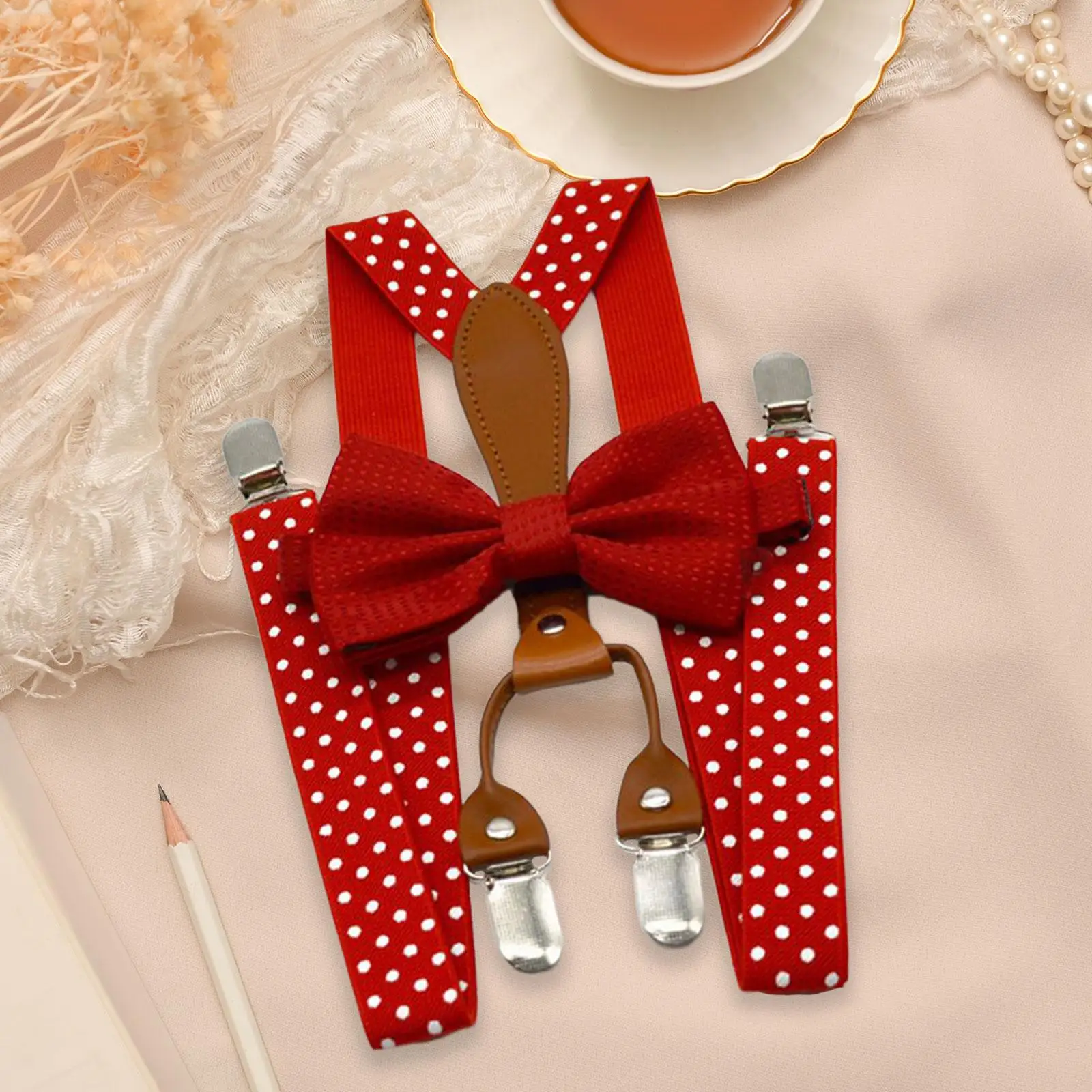 حمالات رجل ونسائي قابلة للتعديل، شريط مطاطي عصري، 4 مشابك، حامل سراويل متعدد الاستخدامات للمناسبات الرسمية وغير الرسمية #3