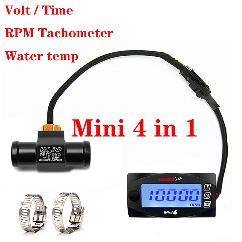 KOSO мотоциклетный датчик температуры воды, мини-метр, универсальный термометр для cb500x nmax 125 XMAX 250 300 NMAX CB 400 KOSO мотоциклетный датчик температуры воды, мини-метр, универсальный термометр для cb500x nmax 125 XMAX 250 300 NMAX CB 400