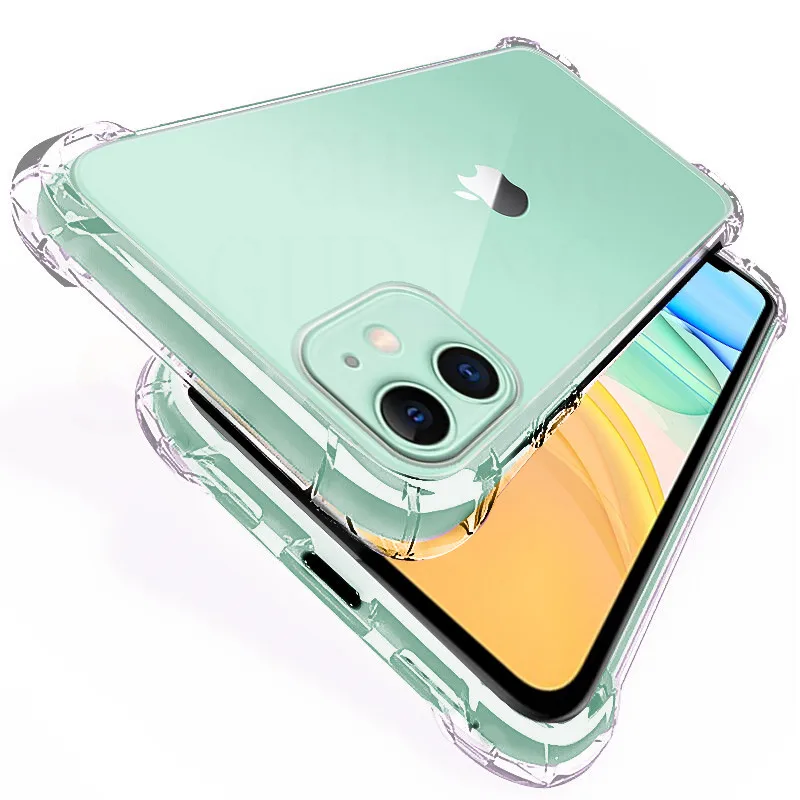 Protect Luxury Shockproof  Case For iPhone 15 14 13 11 12 Pro 7 8 6 6S Plus X XS Max XR Transparent Protection Back Full Cover