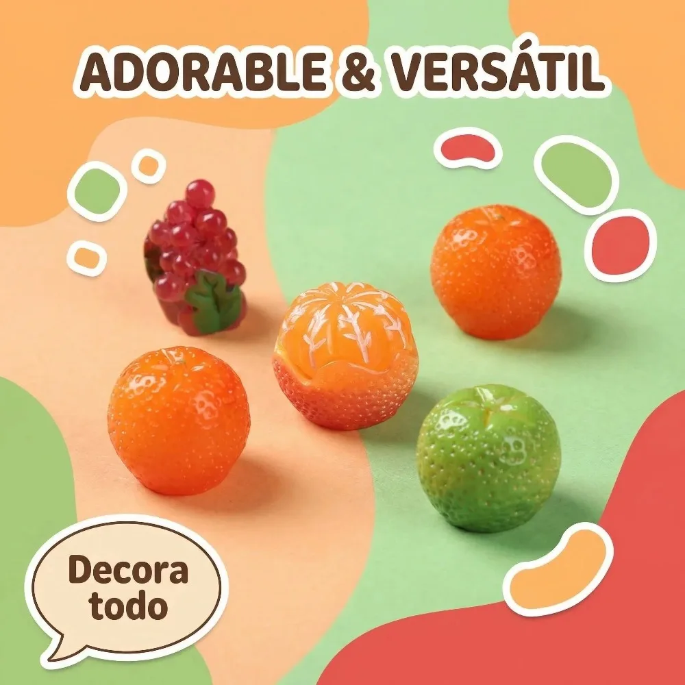 Cartoon Cute Mini Fruit Kitchenware Desserts Figure Flatback Cabochon DIY Charms for Scrapbooking Dollhouse Miniature Decoration