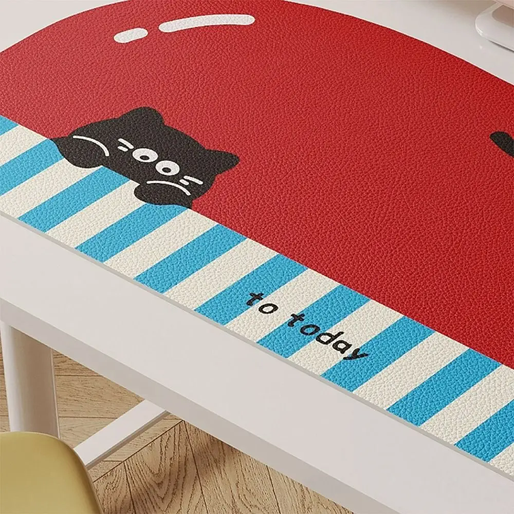New Extra Large Kitty Mouse Pad Non Slip Waterproof Desk Pad Cartoon Sweet Keyboard Mat for Office and Home